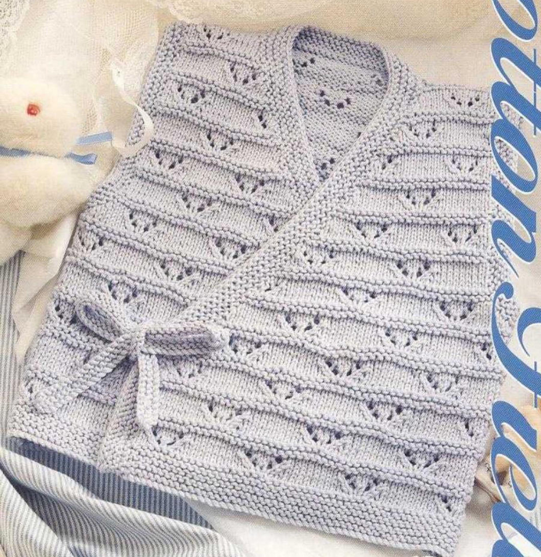 Baby Boy sleeveless Cross over Cardigan-Multi patterned Vest 14
