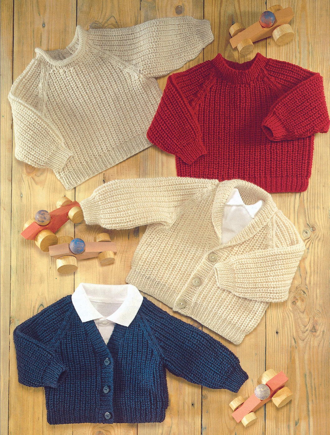 Ribbed Raglan Sweaters & Cardigans Child's, Baby, Boy, Girl, 16