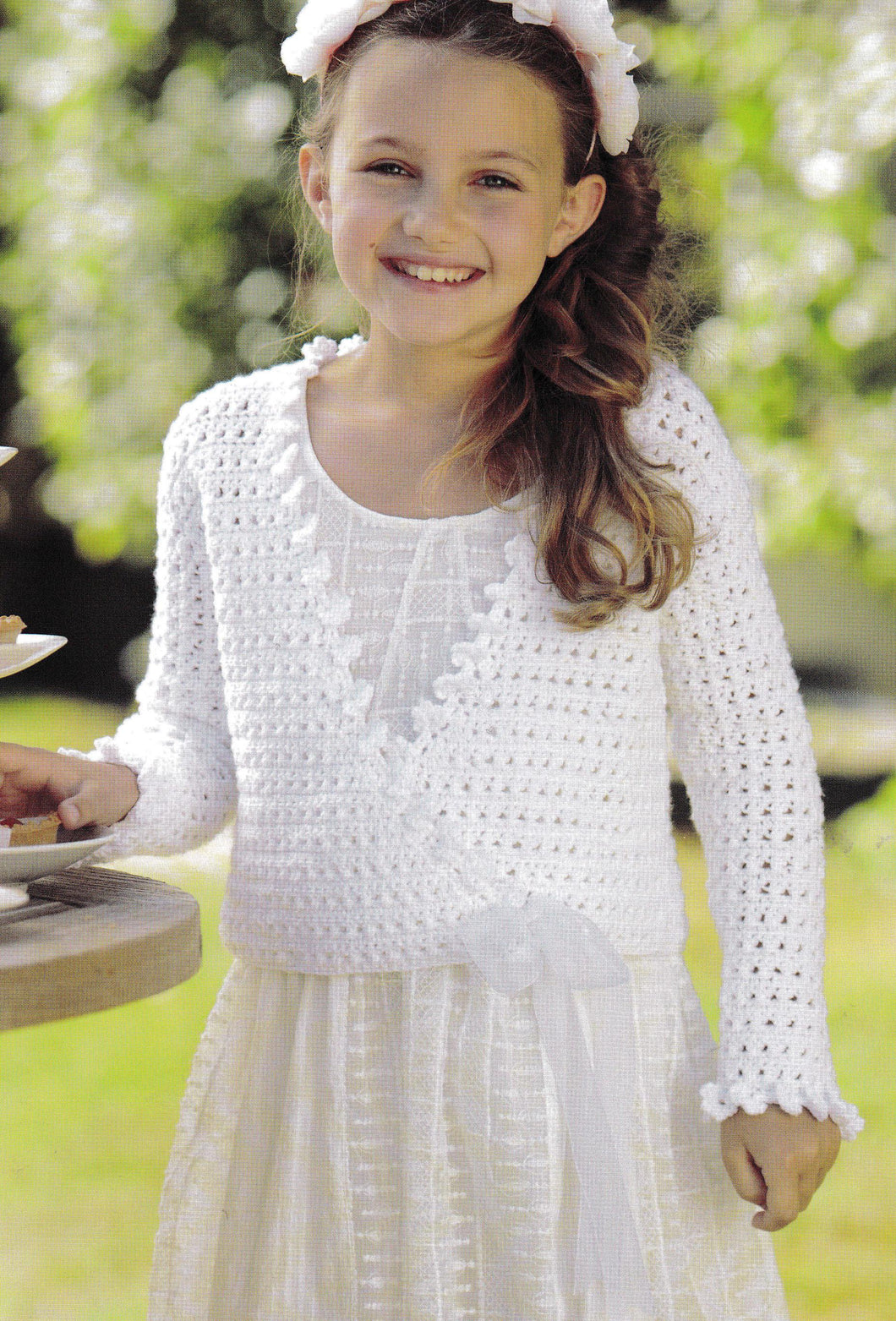 Girl's Crochet Long & Short sleeved Cross over Ballet wrap Cardigans- DK (8ply) Download PDF 22-32 Chest-( 2 - 13 years) Crochet pattern