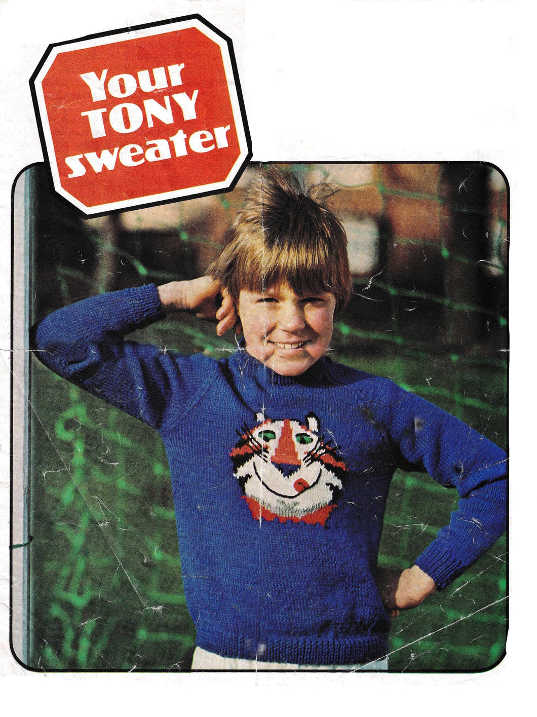 Rare Tony the tiger Motif Raglan Round Neck Sweater Jumper 22