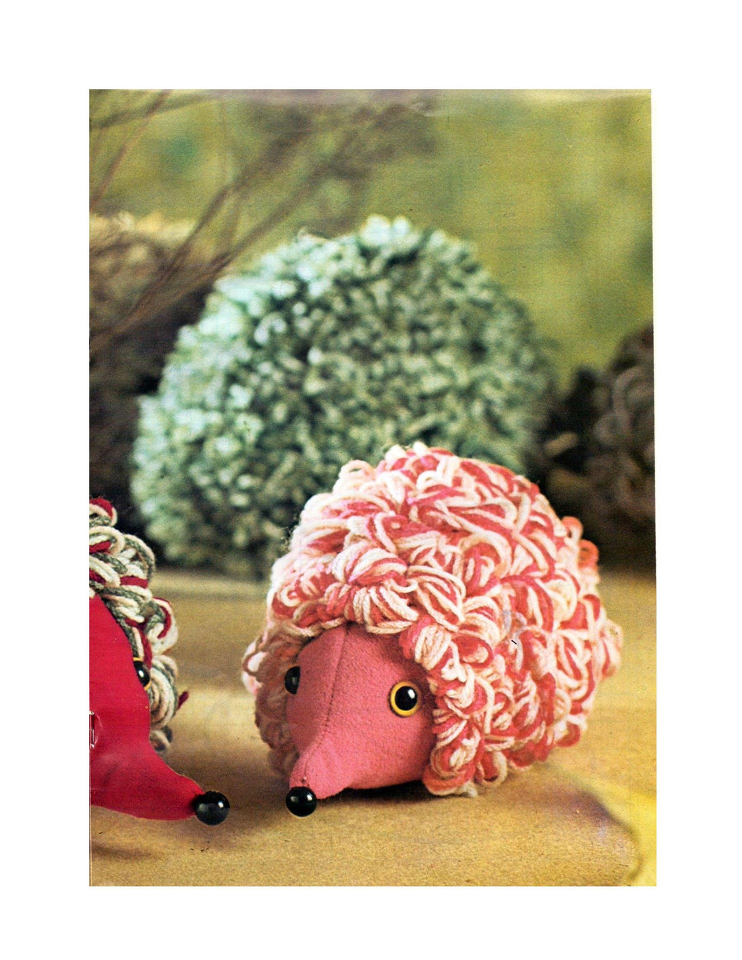 Hedgehog Sewing Pattern Easy Beginner's  Use up scrap materials & Yarn  to make this cute toy Sewing Pattern PDF download
