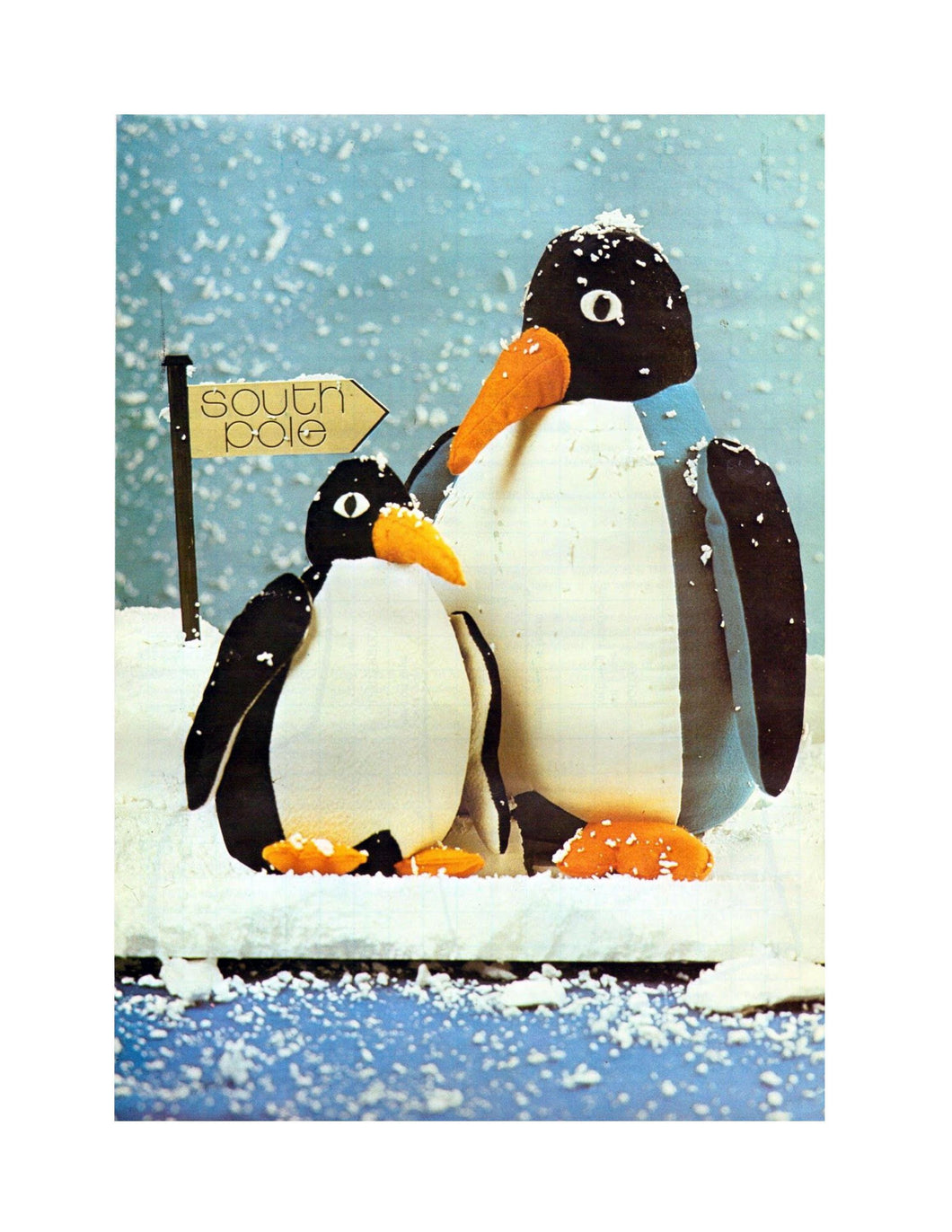 Penguins Sewing Pattern Easy Beginner's  Use up scrap materials & Yarn  to make this cute toy Sewing Pattern PDF download