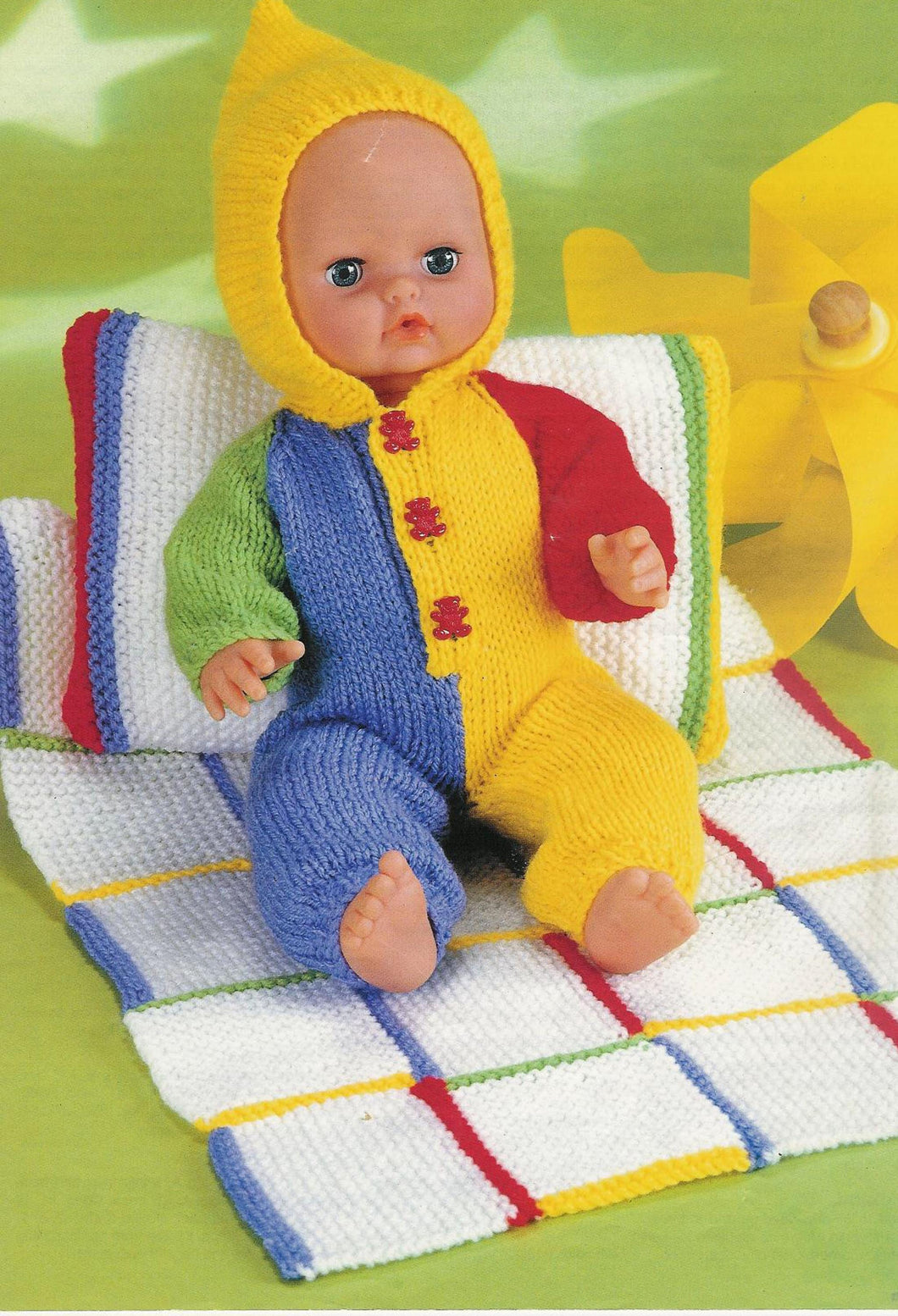 Baby Doll Blanket & Pillow Knitting Pattern: Fits 12-22