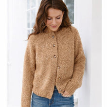 Easy Larger Sizes Classic Round Neck Raglan Cardigan Womens 36"- 54" ~ Aran 10 Ply Worsted Knitting Pattern PDF Instant download