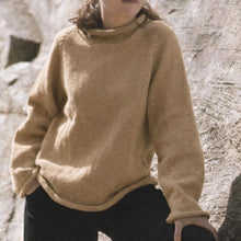 Easy Raglan Plain Knit  Sweater Jumper Roll Neck & Cuffs - 30" -44" loose fit Man's Woman's Download PDF Knitting Pattern