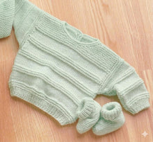 Popular Very Easy baby Jumper and Socks DK ( 8PLY ) Yarn Fits from 3 months up to 9 months- Knitting pattern  Download PDF