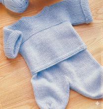 Popular Very Easy baby  Wrap around Jumper & Trousers DK ( 8PLY ) Yarn Fits from Birth up to 9 months- Knitting pattern  Download PDF