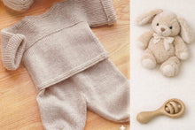 Popular Very Easy baby  Wrap around Jumper & Trousers DK ( 8PLY ) Yarn Fits from Birth up to 9 months- Knitting pattern  Download PDF