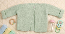 Easy Baby Cardigan Jacket Coat Top Matinee Boy Girl Garter Stitch Sideways Knitting Newborn Knitting Pattern PDF in ENGLISH