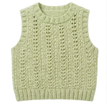 Round Neck Top Vest Slipover Textured Women's fits  S - 3 XL In  Aran 10 Ply Worsted yarn  Knitting Pattern PDF Download- English