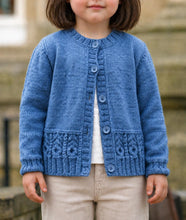 Girls Cardigan with Cable Border ~ 20 - 30'' (3 - 12 yrs) DK Wool 8ply Light Worsted Knitting Pattern pdf Download