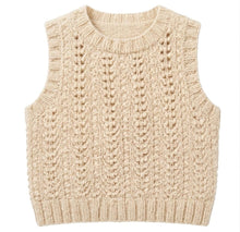 Round Neck Top Vest Slipover Textured Women's fits  S - 3 XL In  Aran 10 Ply Worsted yarn  Knitting Pattern PDF Download- English
