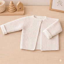 Easy Baby Cardigan Jacket Coat Top Matinee Boy Girl Garter Stitch Sideways Knitting Newborn Knitting Pattern PDF in ENGLISH