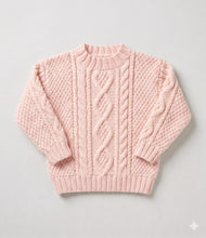 Boys  Girls Round Neck Cable Sweater-& Hooded Sweater Knitting Pattern- DK -8Ply Light worsted wool-  Download-16-26" chest  Or (0-6 years)