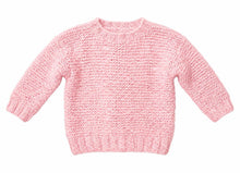 Easy Round Neck Garter Stitch Baby sweater~ 6mth - 8 years Toddler Child Kids ~ Aran 10 Ply Yarn Knitting Pattern Digital PDF Download