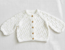 Baby Lace  Raglan Cardigan - One button fastening  Knitting Pattern -DK-8ply (Light Worsted yarn)  Download PDF -16-22"  Birth-3 years