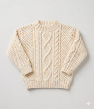 Boys  Girls Round Neck Cable Sweater-& Hooded Sweater Knitting Pattern- DK -8Ply Light worsted wool-  Download-16-26" chest  Or (0-6 years)