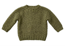 Easy Round Neck Garter Stitch Baby sweater~ 6mth - 8 years Toddler Child Kids ~ Aran 10 Ply Yarn Knitting Pattern Digital PDF Download