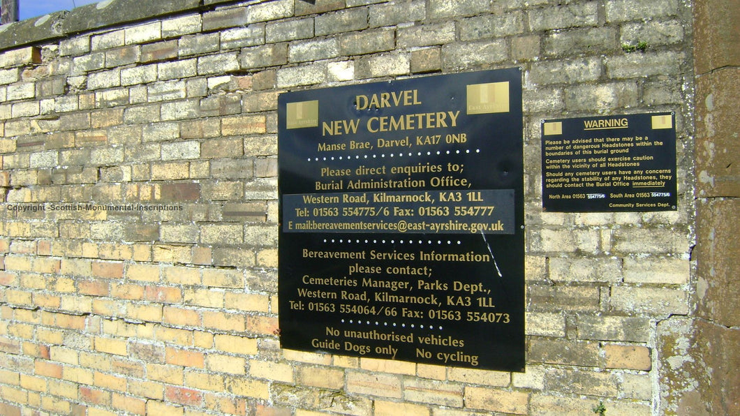 Darvel New Cemetery - Ayrshire PDF