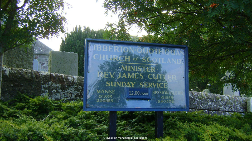 Libberton Churchyard - Cemetery - Lanarkshire PDF