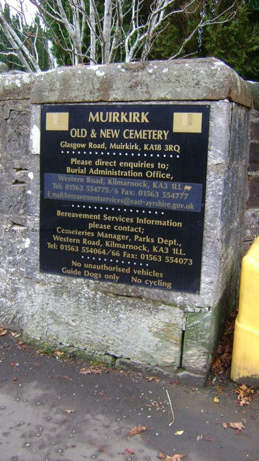 Muirkirk cemetery - Ayrshire PDF